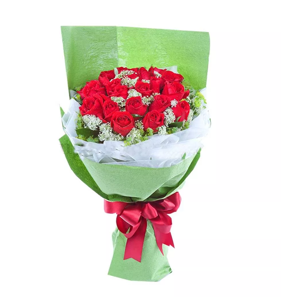 Iconic Red Roses Bouquet