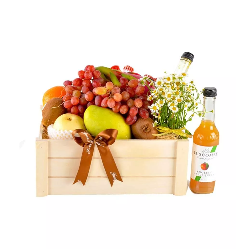 Mixed Fruit and Juice Basket